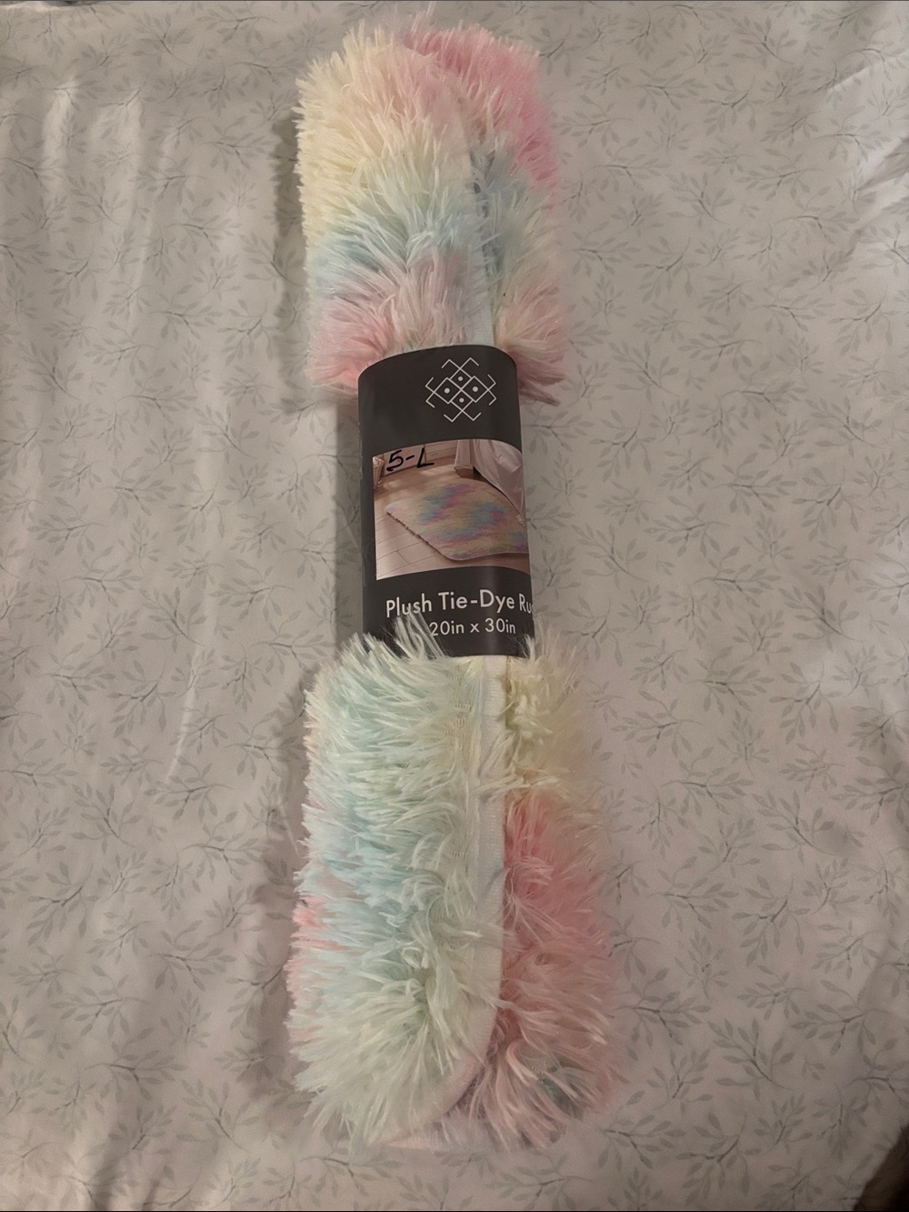 Plush Tie-Dye rug - Pastel